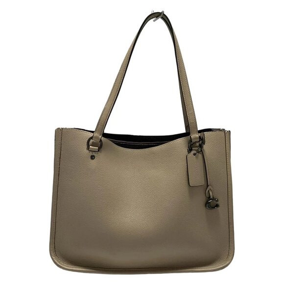 Auth COACH Tyler Carryall C3768 Light Brown Leather - Tote Bag - Picture 1 of 8